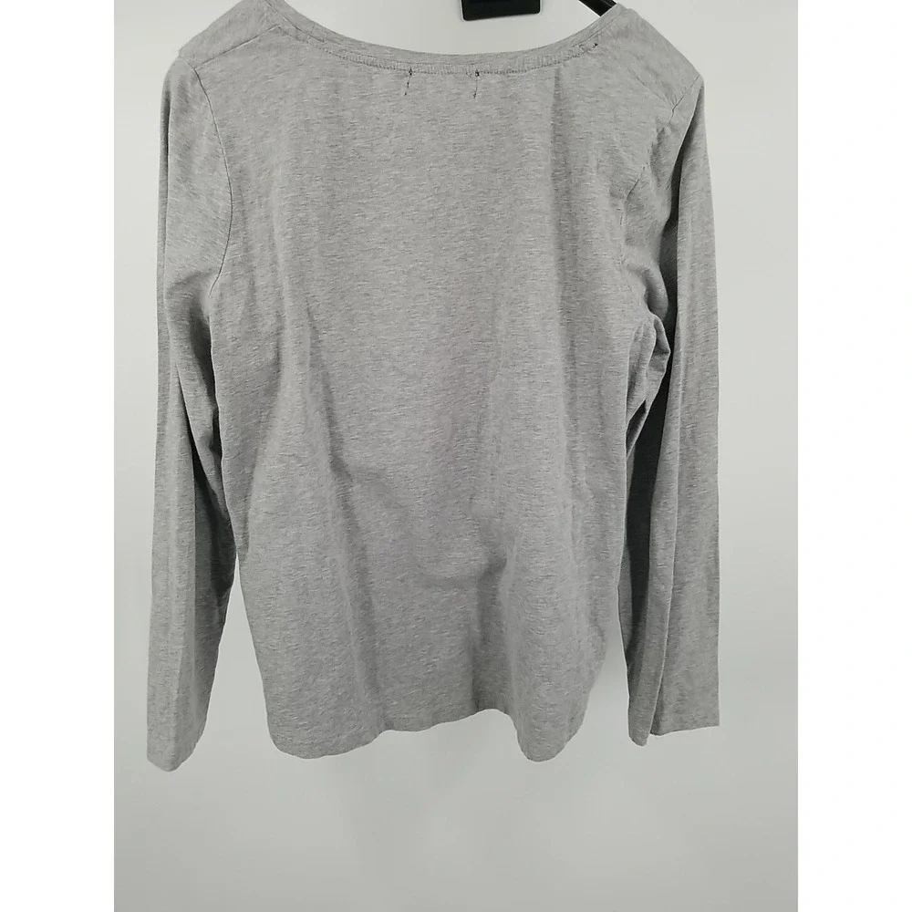 Lauren Ralph Lauren Active Womens XL Gray Long Sleeve T-Shirt Pullover Top